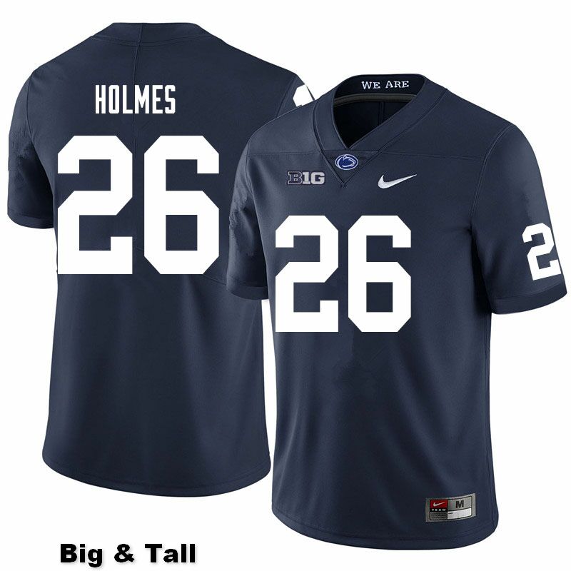NCAA Nike Men's Penn State Nittany Lions Caziah Holmes #26 College Football Authentic Big & Tall Navy Stitched Jersey ANJ1198QC